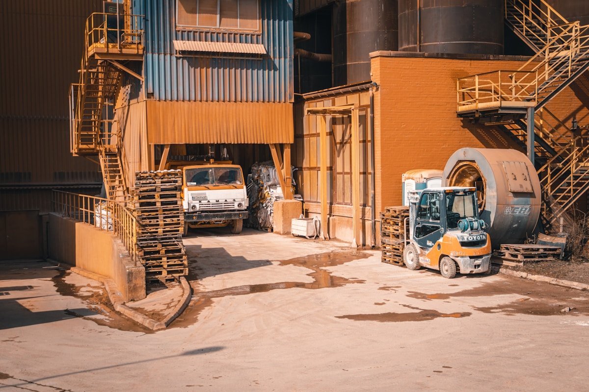 Industrial warehouse cleaning